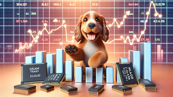 「DRAM 雙雄」南亞科、華邦電盤中雙創天價；五檔記憶體搶進成交金額前十高